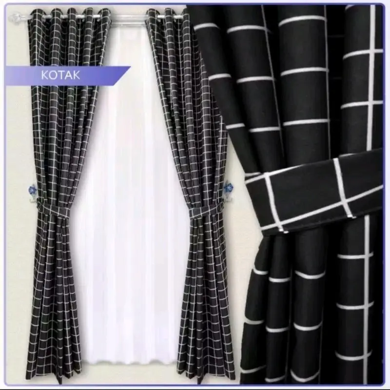 GORDEN SMOKRING MOTIF KOTAK AESTHETIK Katun 0