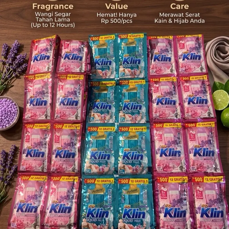 Soklin Liquid 6 Renteng Isi 78pcs kemasan 500an