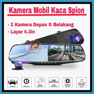 Kamera Mobil Kaca Spion 2 Kamera - Dvr Mobil Kaca Spion KMS02 Car