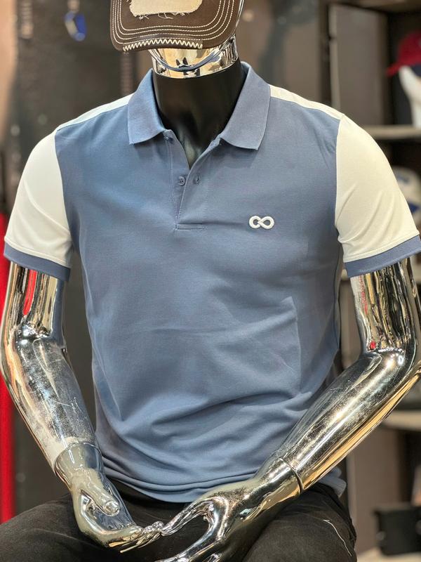 [2 Mẫu Áo Polo Nam ] Áo Thun Bâu Nam COMA DENIM Màu Xanh & Xám Viền T3106 T3109