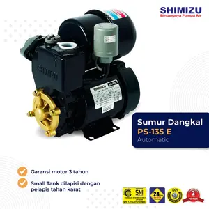 Shimizu Pompa Air PS-135E - Pompa Air Sumur Dangkal Otomatis - Shimizu Auto Water Pump