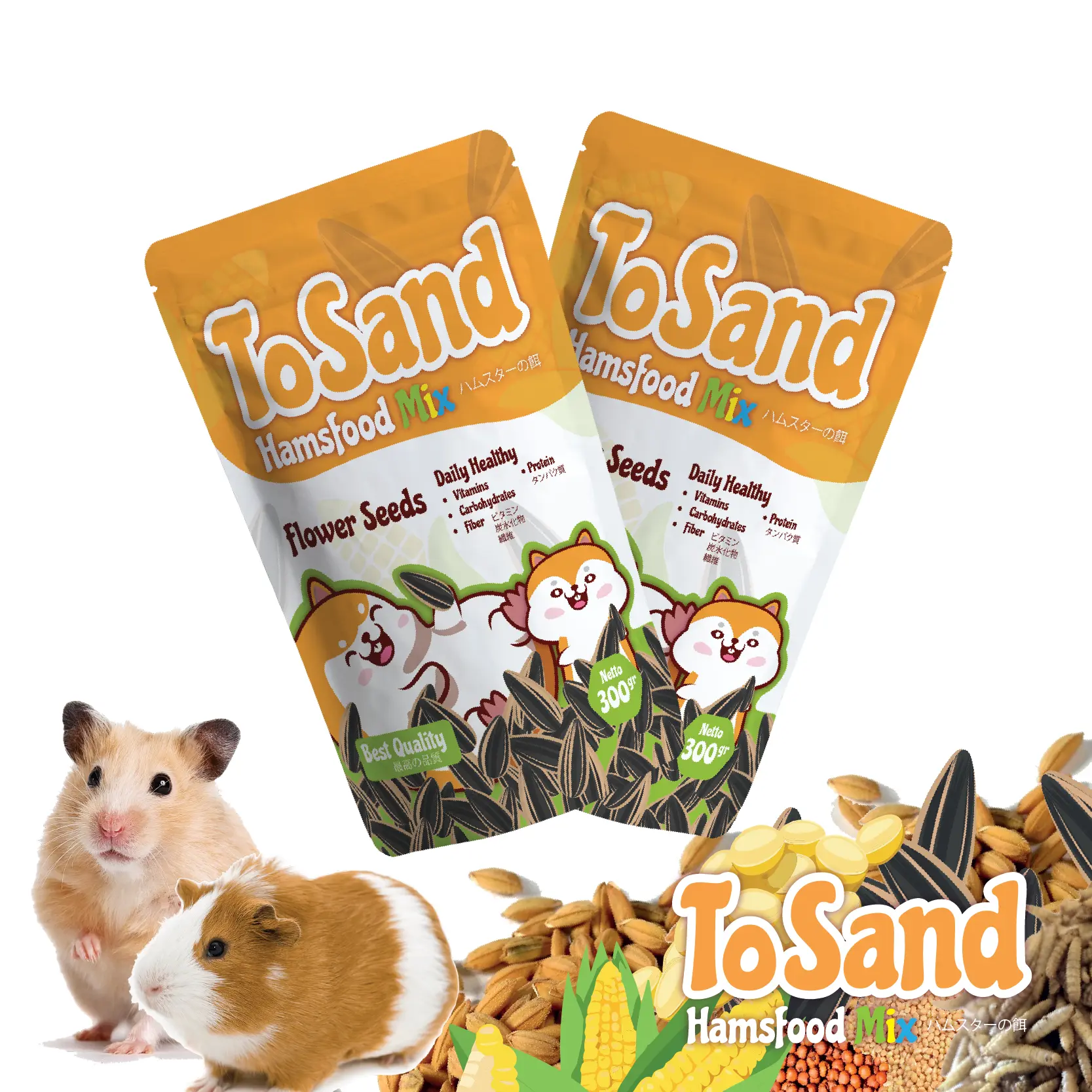 Tosand Hamsfood 300gr Mix Dailyfood Hamster Best Makanan hamster