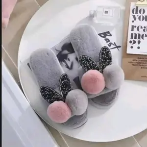INDOFART !! Sandal Bulu Pom-Pom / Sandal Rumah Hotel Terbaru
