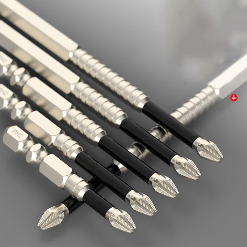 Bộ Mũi Khoan Chéo PH2 Từ Tính, Chống Gỉ Sét, Chống Mài Mòn, Thích Hợp Cho Máy Khoan Cầm Tay 6