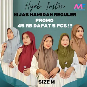 MF_Hijab [5 Pcs 45 Rb Aja] Hijab Hamidah SIze M Trendy & Syar'i | Bahan Premium Jersey