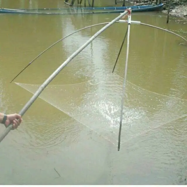 Jaring anco tangkul ikan ukuran 1,5 meter persegi jaring ikan sepat belanak gabus lele hancau ikan Alat Pancing