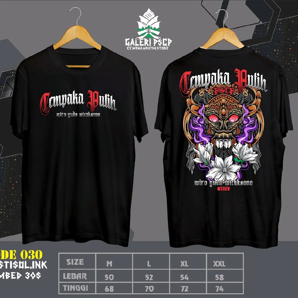 KAOS PSCP LEAK - GANONG - KAOS CP TERLARIS KATUN KOMBED NYAMAN DI PAKAI