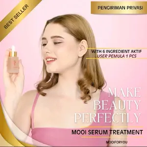 Mooi Serum Treatment 30ml Essence Perawatan Wanita Mengencangkan dengan 6 Ingredient Aktif untuk Hasil Perfect