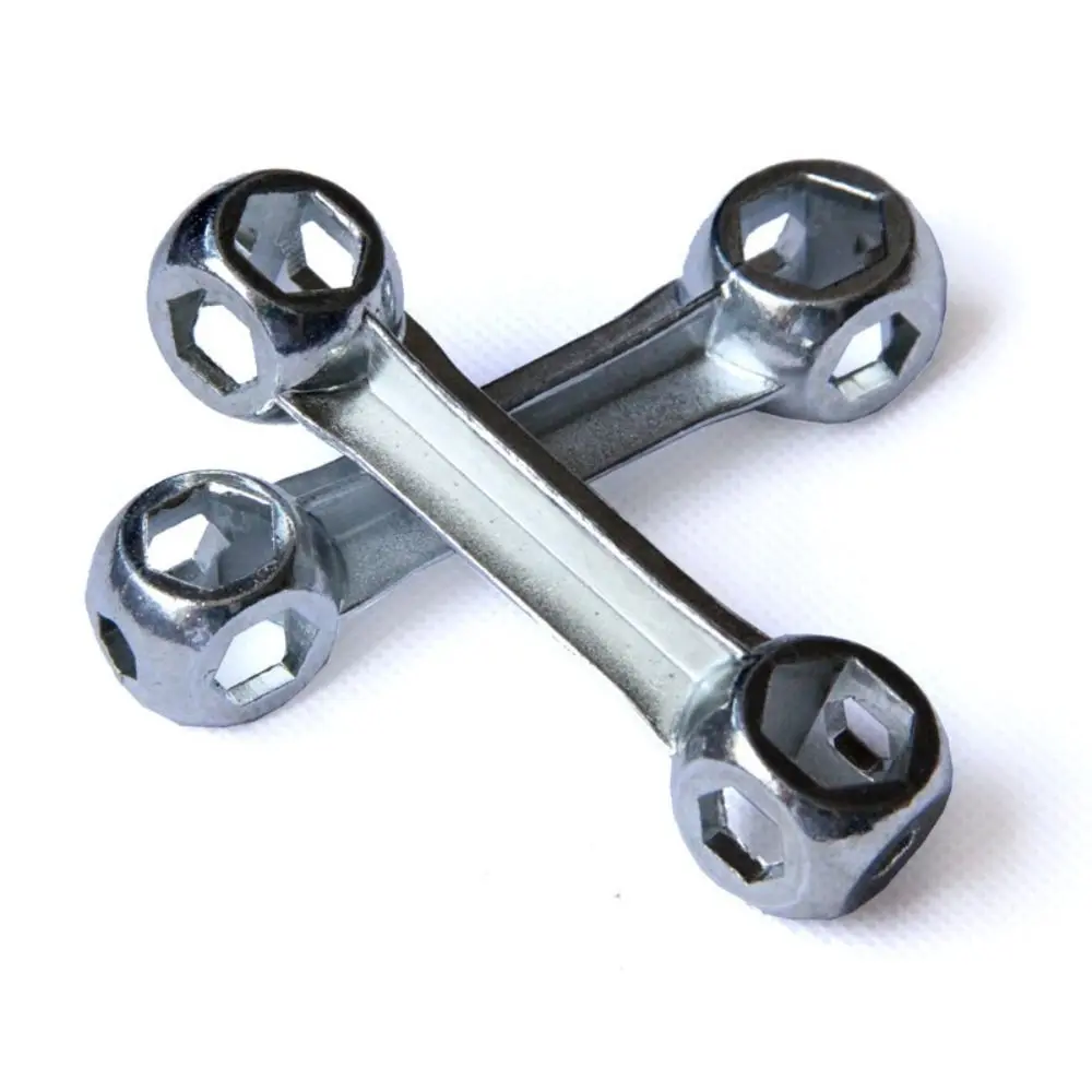 Durable 10-Hole Bicycle Wrench 6-15MM Multi-purpose Hexagonal Bone Wrench Bicycle Repair Tool Zinc Alloy Socket Wrench