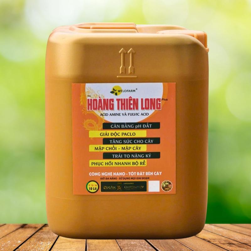  Phân Bón Hữu Cơ Cho Đất Trồng HOÀNG THIÊN LONG PLUS 10L Giúp Mập Chồi - Mập Cây Tăng Sức Cho Cây Trái To - Nặng Ký 