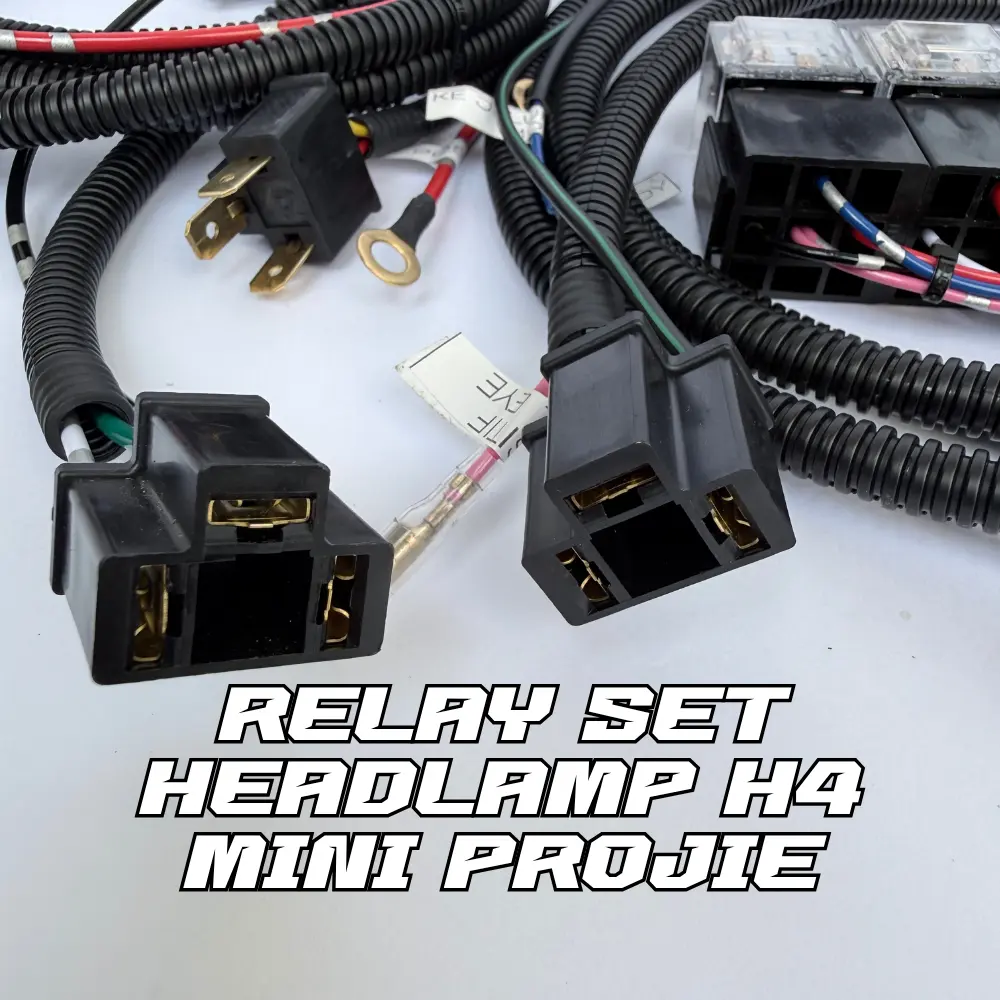 Relay Set Headlamp H4 Mini Projie Mini Biled