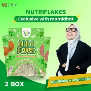 [EXCLUSIVE mamidhat] Nutriflakes Sereal Umbi Garut Membantu Meredakan Asam Lambung Paket 2 Box