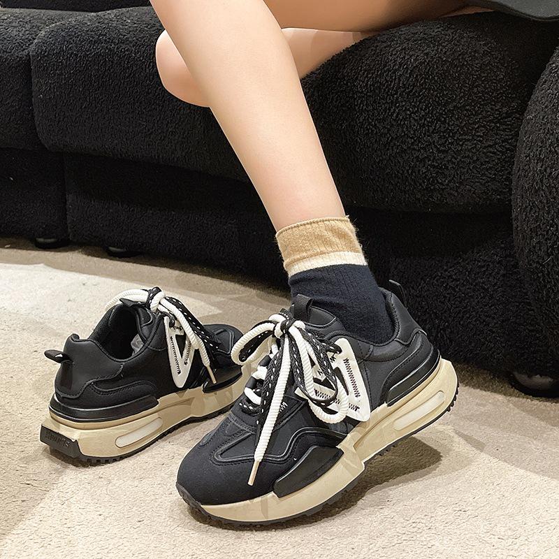 Zealo.Shoes 343 Sepatu Sneakers Wanita Fashion Shoes Sport Shoes Sepatu Kets Karet Tali Casual Olahraga Cewek Kasual 4