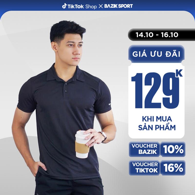 Áo Polo Nam Đa Năng BAZIK Co giãn 4 chiều, thoáng khí, vận động thoải mái, đi làm, đi chơi, pickleball