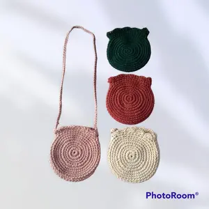 Valen's_Handmade||Tas Rajut Bulat Polos (RoundBag)
