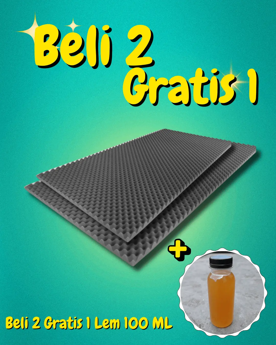 BUSA PEREDAM SUARA MOTIF TELUR - BELI 2 PCS GRATIS 1 LEM 100ML