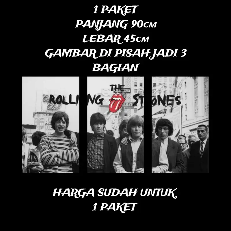 [Big Size A3] Poster Dinding Aesthetic Band Paper 4