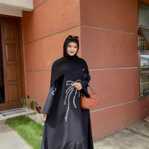 Kavsa Official - Sadiya Gamis Abaya Turki Bahan Sabrina Anti UV | Adem, Jatuh & Nyaman Dipakai