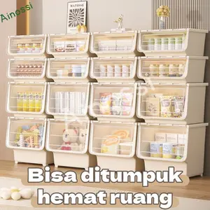 AINOSSI Storage box Plastik multi-fungsi/Kotak penyimpanan Mainan,Perlengkapan Mandi/Container box kebutuhan sehari-hari