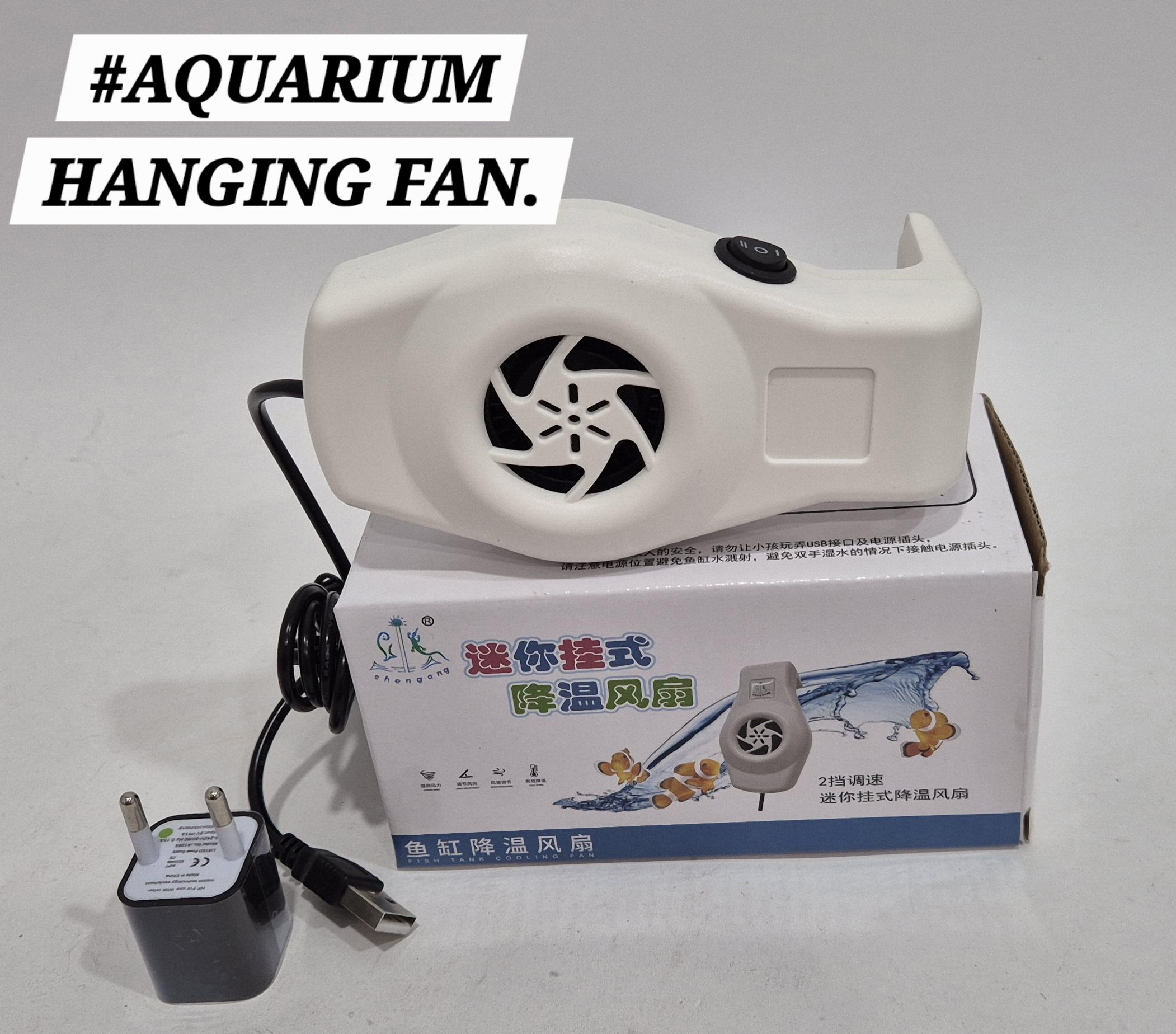 Shengang Aquarium Fan Mini Cooling Clip Hanging Fish Ikan Akuarium Kipas Blower Temperature USB Tank