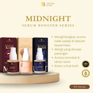 Cleopatra Midnight Series - Parfum Serum Booster Pria | Aroma Tahan Lama & Lembut | Tidak Lengket | Cocok untuk Kulit Sensitif | Cepat Meresap | Tersedia 3 Varian Aroma