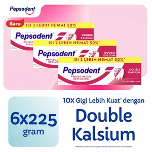 Pepsodent Pencegah Gigi Berlubang Pasta Gigi 225G Value Pack Isi 3 [Flash Sale]