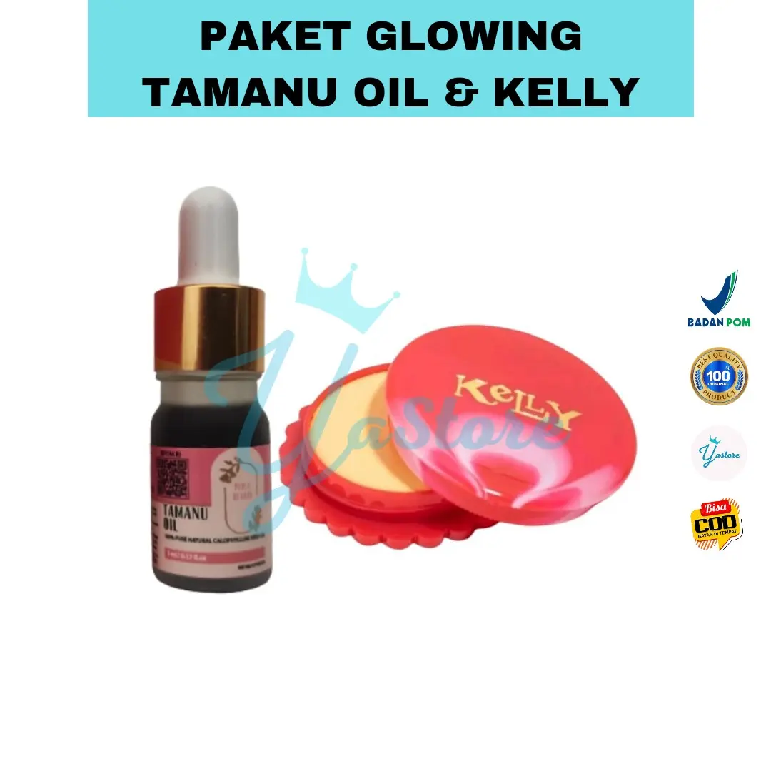 PAKET GLOWING TAMANU OIL & KELLY PEARL CREAM