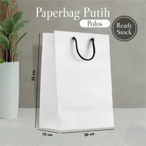 Paper Bag Kraft Polos - Paperbag Motif Hitam Putih - Tas Hajatan Ready Souvenir Pernikahan Ready Stock Asha Lusin