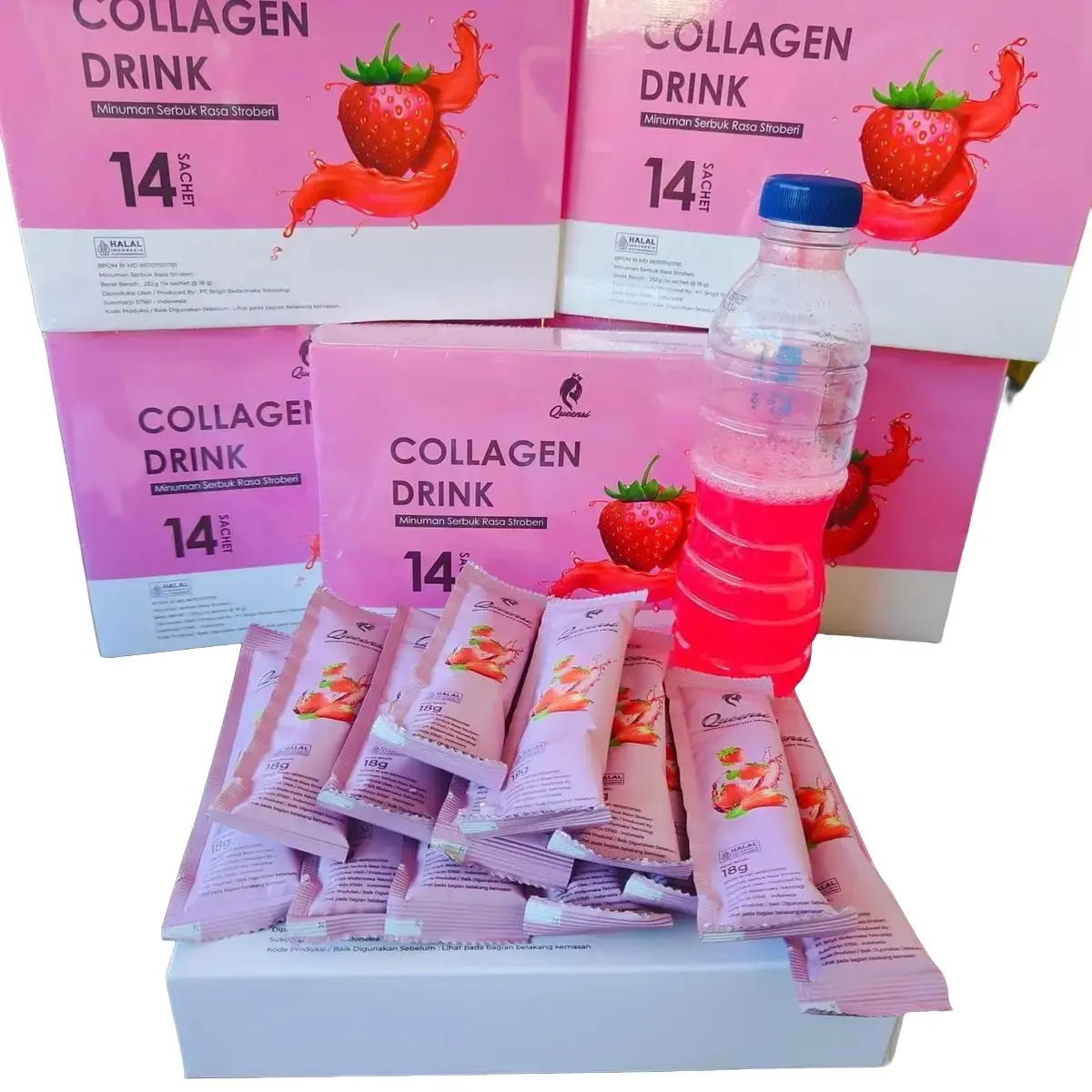 PEMUTIH COLAGEN DRINK QUEENSI ORIGINAL BPOM