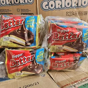 Biskuit Sandwich Coklat Better Biggger - Makanan Ringan Manis - Biscuit, Wafer, Cemilan, Cookies, Snack, Food, Kering, Susu