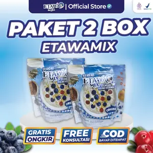2 Box - Sereal Etawamix Dengan Buah Kering Susu Etawa 300 gram- Praktis dan Sehat BPOM HALAL MUI - Bisa Bayar Dirumah
