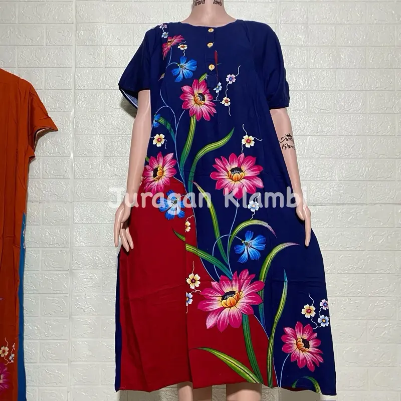 [Sesawi] Daster Alana 04 LD 120 Label Hitam bunga busui | baju santai wanita | baju tidur wanita Bumil Cantik Kancing Motif Menyusui Nyaman Rayon Ibu 3