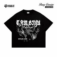 Gambar House Of Tambiyu Kaos Boxy T-shirt Oversize Butterfly of life Size M L XL Katun Combed 24s - Hitam, S dari HOUSE OF TAMBIYU Kota Administrasi Jakarta Selatan 1 Tokopedia