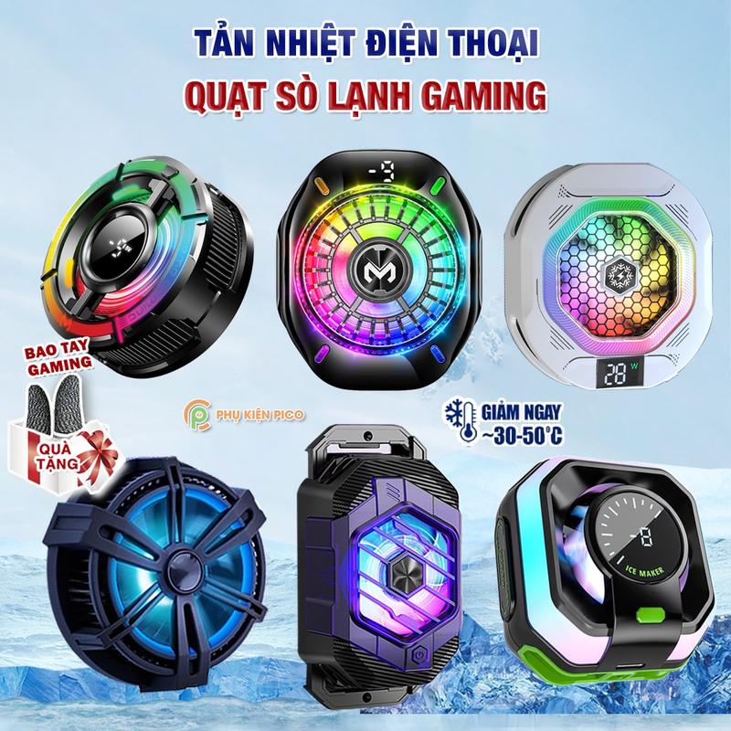 Quạt tản nhiệt điện thoại sò lạnh Memo CX07 / CX10 Pro / CX12 / CX15 / TH12 Pro / X65 / X12 Plus / J86 Pro / S2 / SL39 / SL54 - Phụ Kiện