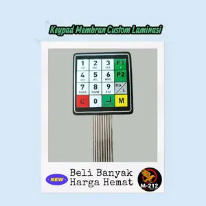 Keypad Pom Mini Type Laminasi Membran 4x4 Computer