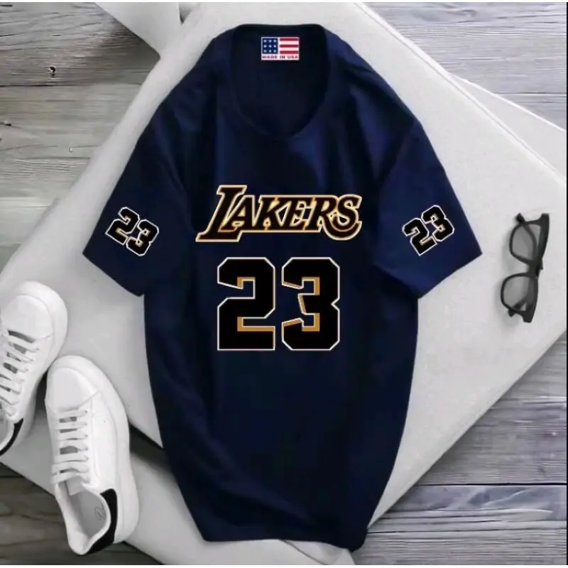 kaos distro big size (S-6XL) COTTON COMBED NUMBER 23 ( LAKERS ) KOREAN HARAJUKU STYLE. T-SHRIT OVERSIZE ALL COLLOR MURAH BERKUALITAS Katun Nyaman Tulisan Keren Tshirt murah distro big size korea logo awet NUMBER 3