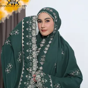MUKENA JUMBO DEWASA FULL BORDIR SONGKET TERBARU Bahan Katun Premium