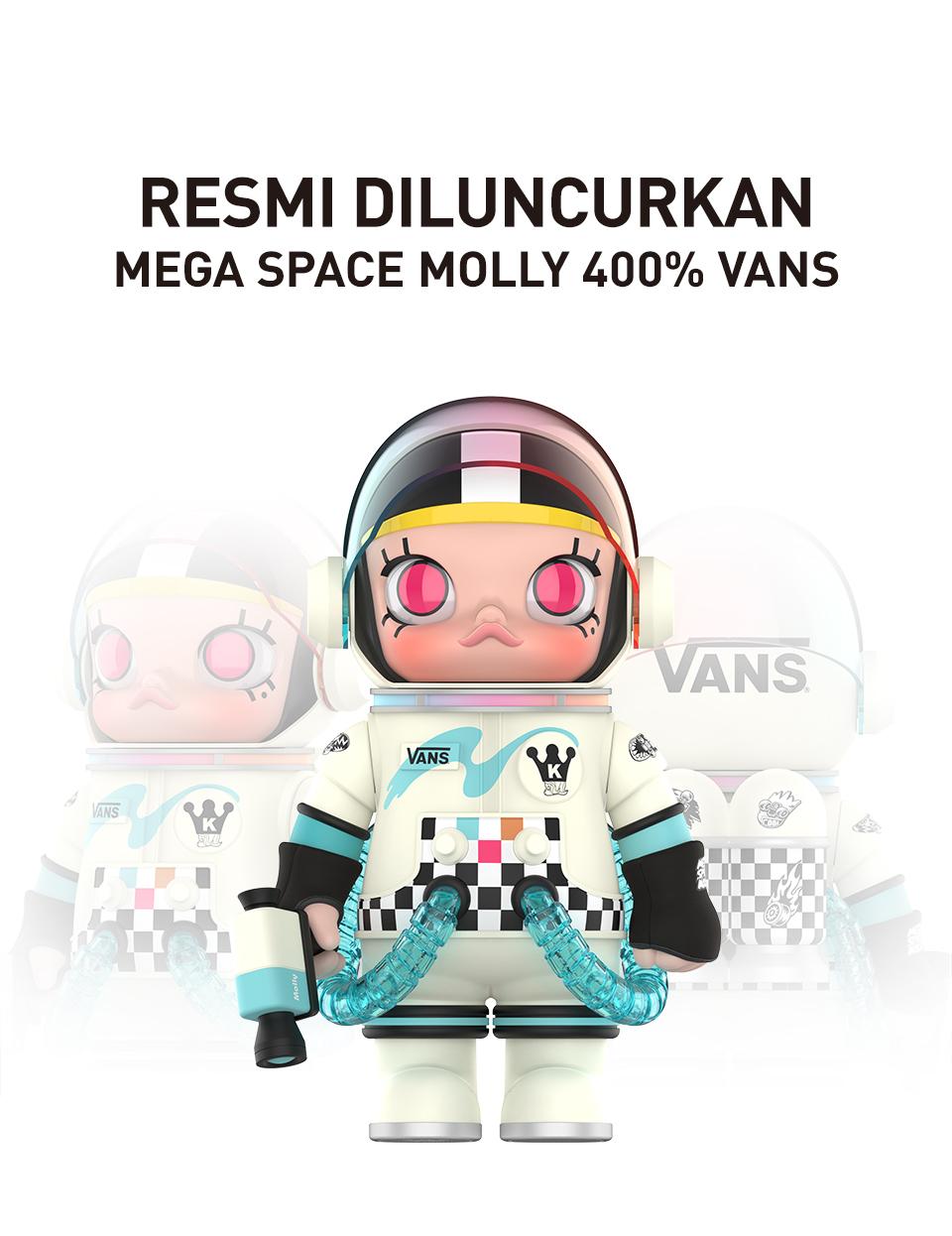 Promo POP MART MEGA SPACE MOLLY 400% VANS Limited Edition Cicil 0