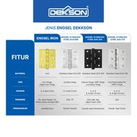 Gambar DEKKSON Nylon Hinge Engsel Kupu Kupu ESS Luxurious SUS 304 - 4X3X3Mm 2NB BP, null dari Dekkson Official Shop Kota Administrasi Jakarta Barat 3 Tokopedia