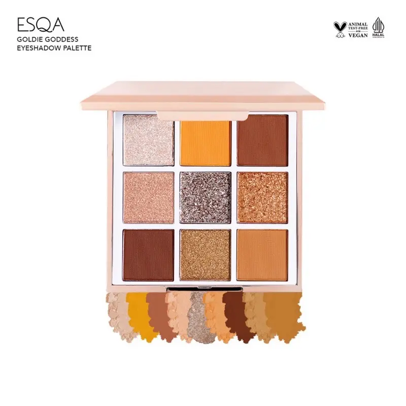 ￼ESQA Goddess Eyeshadow Palette - BRONZE and GOLDIE 1