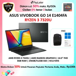 Asus Vivobook Go 14 E1404FA Ryzen 3 7320U 8GB 512GB Win 11 +Office 14.0" FHD IPS