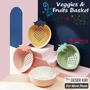 Keranjang Buah Sayur Tempat Cuci Buah Sayur STRAWBERRY Fruit Basket