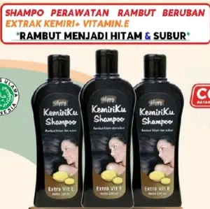 PAKET 3 PCS SHAMPO UBAN HAPPY KEMIRIKU HITAM 100 ML SHAMPO PENGHILANG UBAN