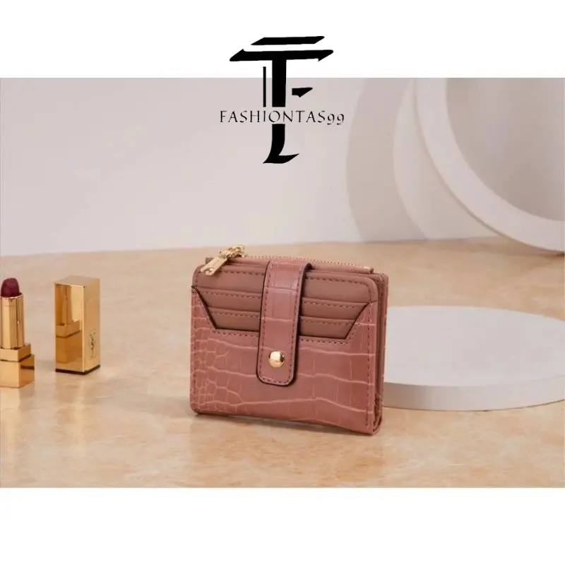 Dompet Mini Lipat Croco Biasa - Dompet Lipat Mini Terbaru Kulit Wanita 4