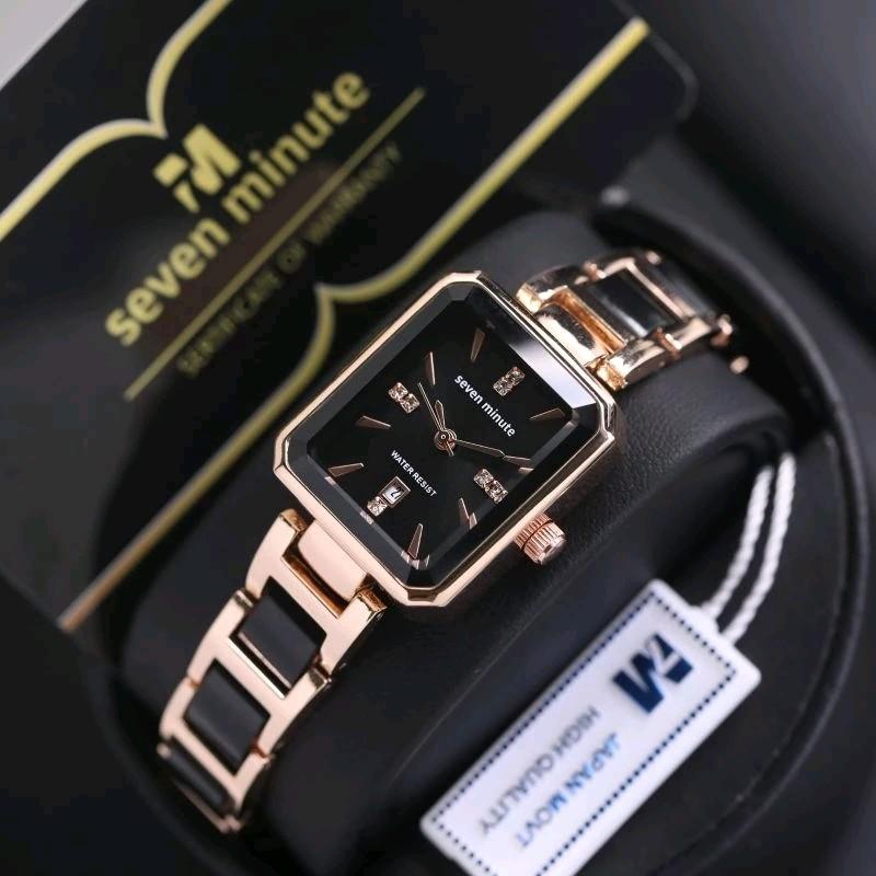 jam tangan cewe SEVEN MINUTE original Anti air rantai Mix keramik garansi 12 bulan 6