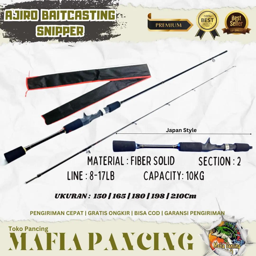 JORAN BC DRAG 10 KG AJIRO HITAM FIBER SOLID PADAT MEDIUM 150 -210 CM