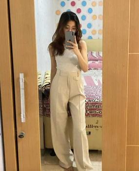 Product Review of ORO PANTS Highwaist Loose Pants Trousers  Celana Anti Kusut Celana Kulot  Celana Kantor Formal knit wanita from p**️ 0