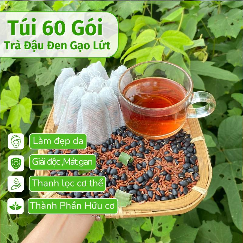 Trà gạo lứt đậu đen rang tay hữu cơ Nước Trà, Tea, Chè