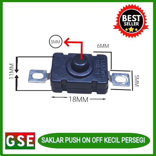 saklar push senter on off persegi kecil / switch senter 2 kaki - Shop ...
