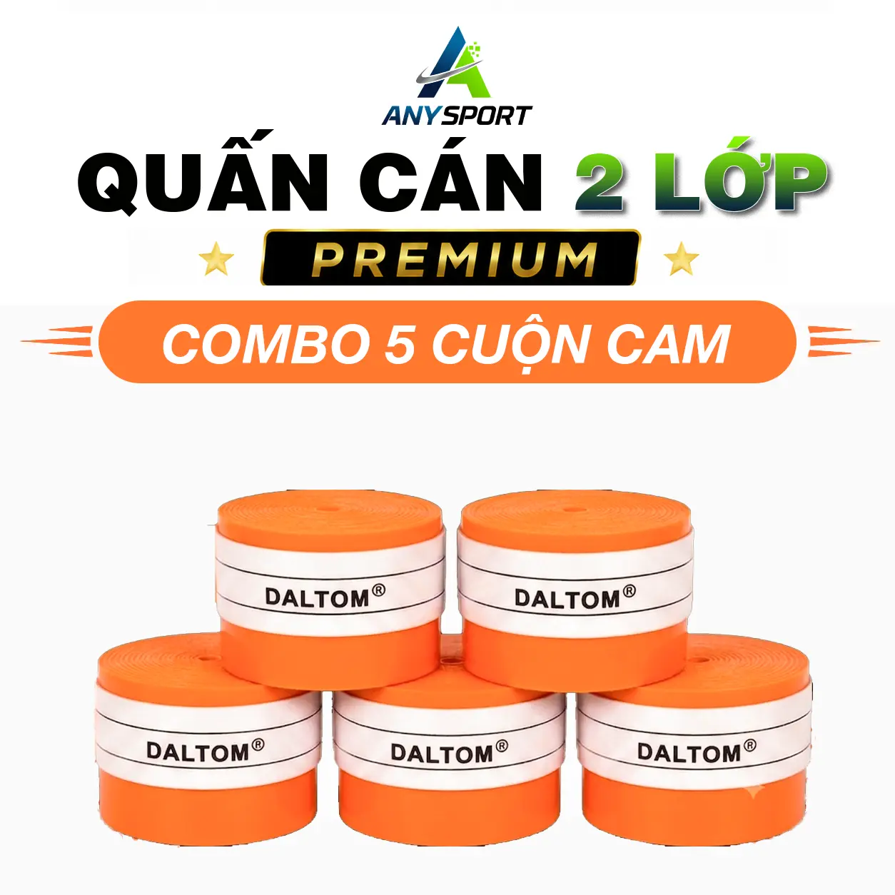5 CUỘN CAM NEON 2 LỚP